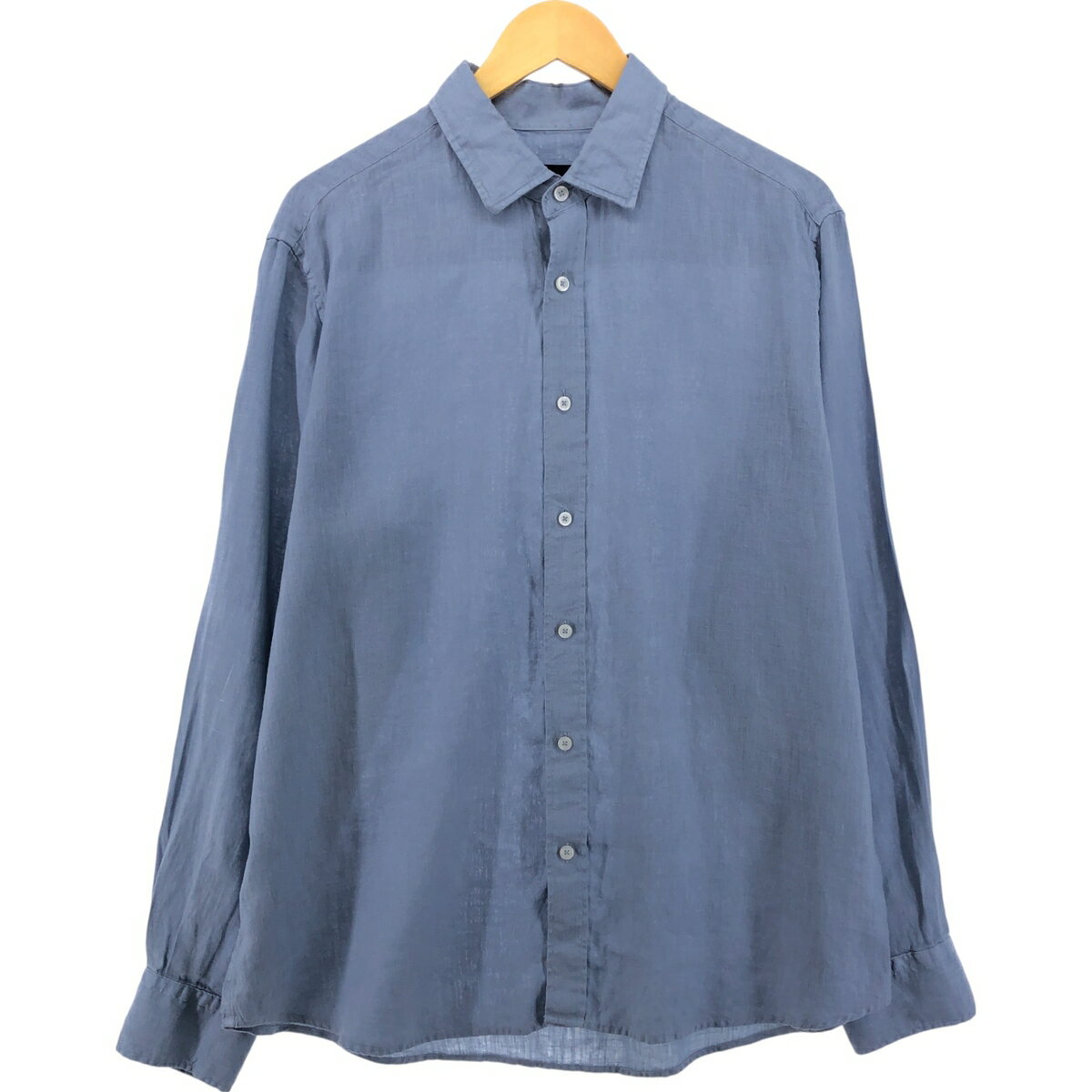 樂天商城 - 古着 マッシモドゥッティ Massimo Dutti 長袖 リネンシャツ メンズXL相当 /eaa557955 【中古】 【250621】 【SS2603_30】