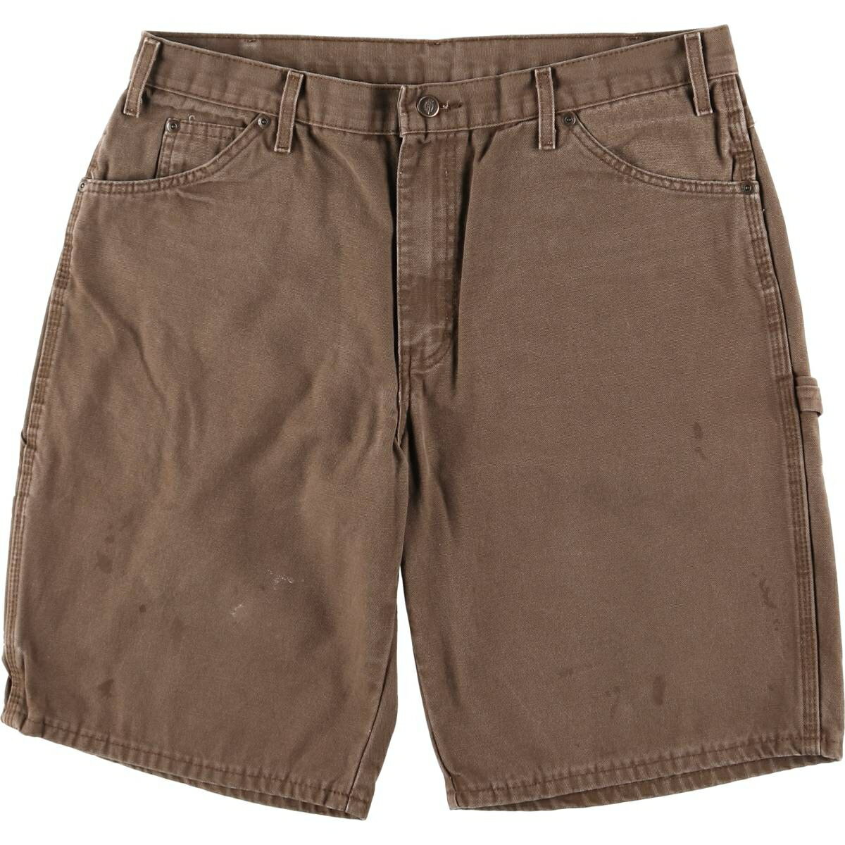 古着 ディッキーズ Dickies Relaxed Fit ダック地ペインターショーツ ハーフパンツ メンズw36相当 /eaa557968 【中古】 【250620】 【SS2603_30】 ブラウン系 春夏秋
