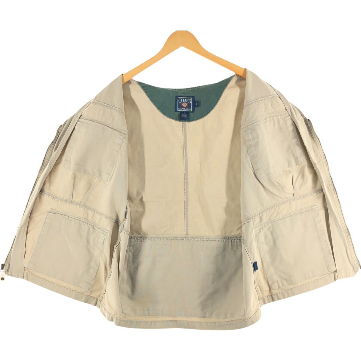 古着 80'S ラルフローレン Ralph Lauren CHAPS チャップス ハンティングベスト メンズL相当 ヴィンテージ /eaa558293 【中古】 【250619】 【SS2603_10】