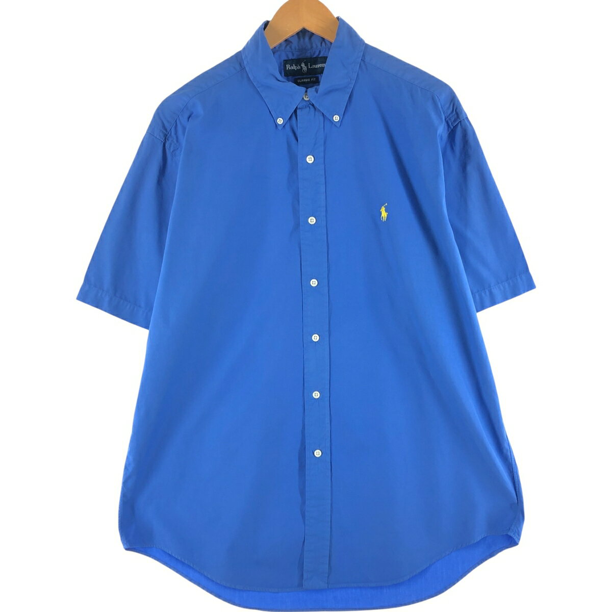 古着 ラルフローレン Ralph Lauren CLASSIC FIT クラシックフィット 半袖 ボタンダウンシャツ メンズL相当 /eaa558346 【中古】 【2506..
