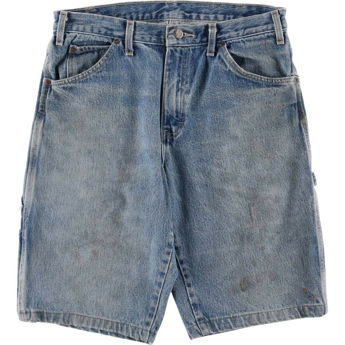 古着 ディッキーズ Dickies Relaxed Fit デニムペインターショーツ ショートパンツ メンズw32相当 /eaa558469 【中古】 【250614】 【SS2603_30】