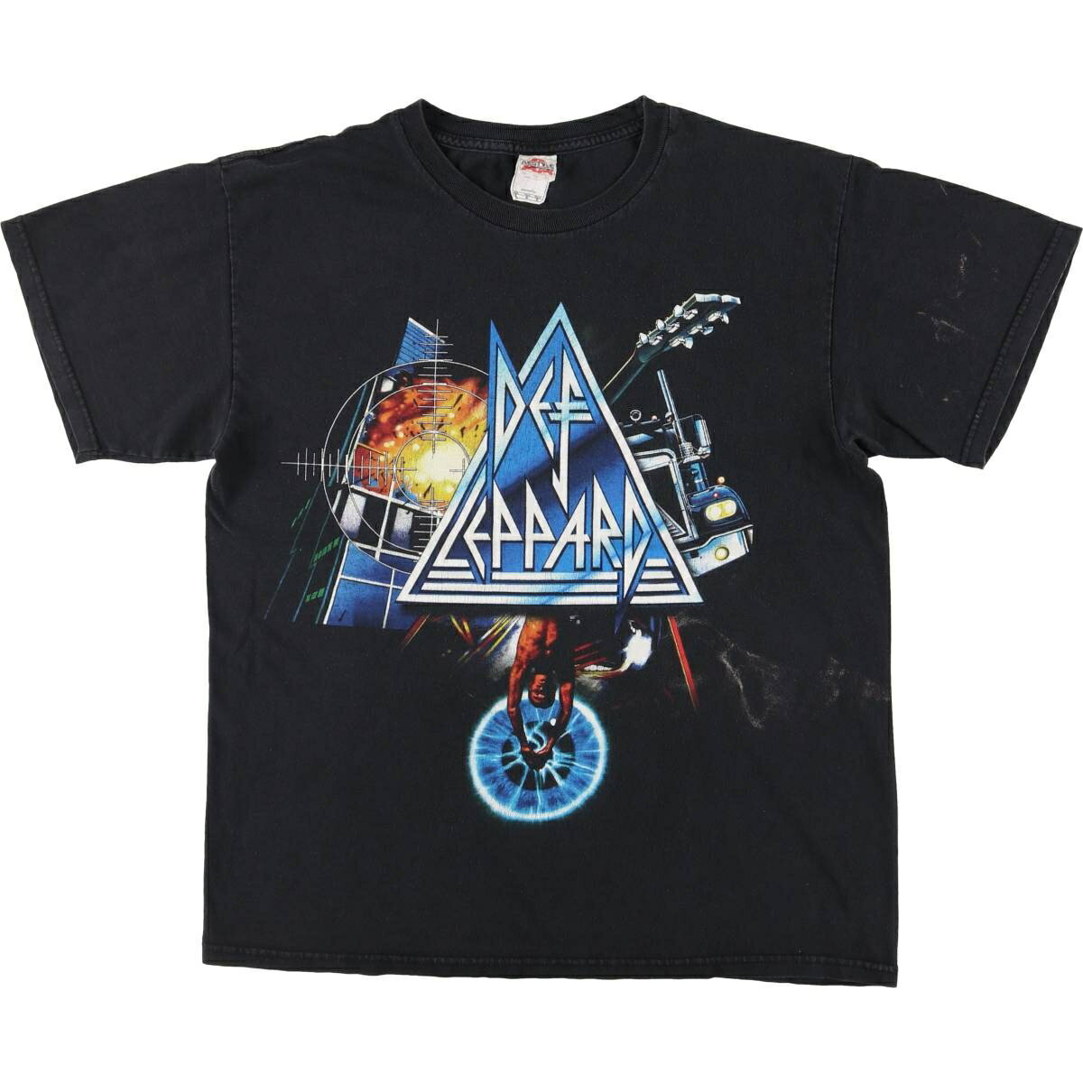 古着 ALSTYLE DEF LEPPARD デフレパード バンドTシャツ バンT メンズL相当 /eaa558576  