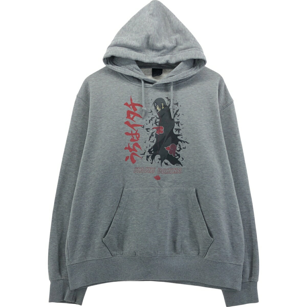 古着 NARUTO ナルト うちはイタチ キャラクター スウェットプルオーバーパーカー メンズL相当 /eaa558736 【中古】 【250616】 【ss2601_10】