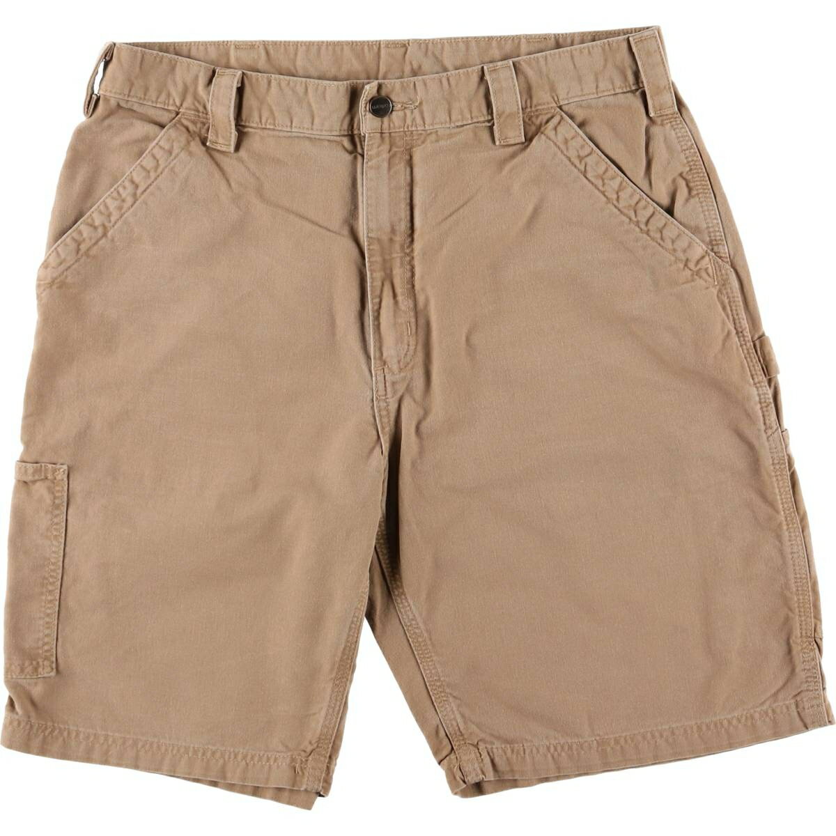 Cotton Pants - 古着 カーハート Carhartt ORIGINAL FIT ダック地ペインターショーツ ハーフパンツ メンズw36相当 /eaa558816 【中古】 【250616】 【SS2603_10】 ベージュ系 春夏秋