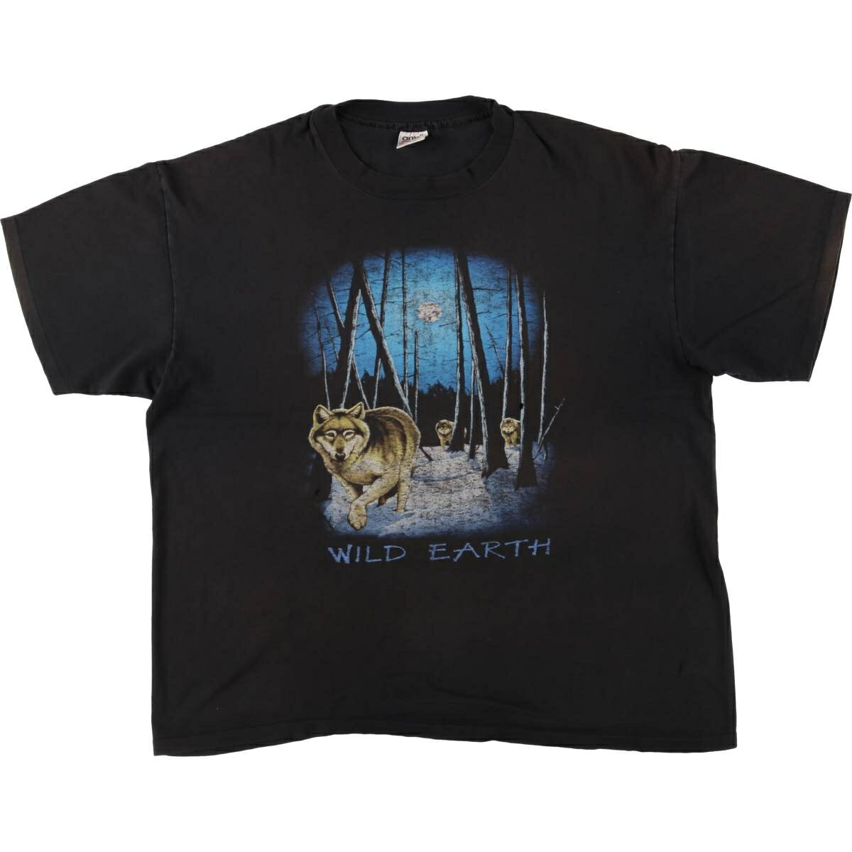 古着 90'S アンビル Anvil オオカミ柄 アニマルTシャツ USA製 メンズXXL相当 ヴィンテージ /eaa559300 【中古】 【250619】