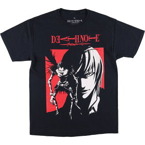 古着 DEATH NOTE デスノート リューク アニメ キャラクタープリントTシャツ メンズM相当 /eaa559348 【中古】 【250623】