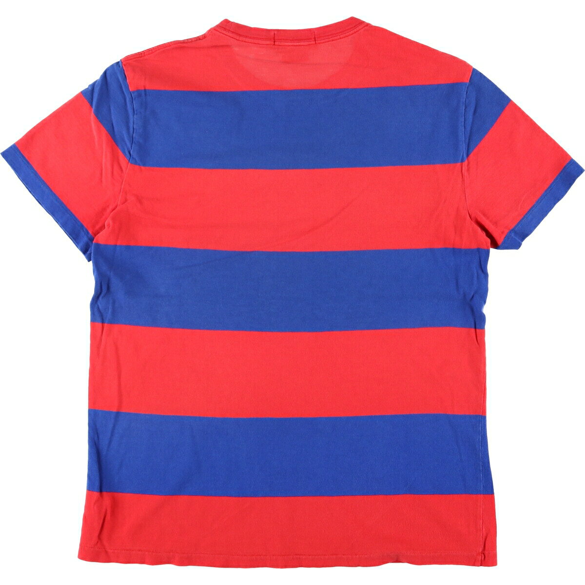古着 ラルフローレン Ralph Lauren POLO by Ralph Lauren CUSTOM FIT 半袖 ボーダーTシャツ メンズL相当 /eaa559433 【中古】 【250621】 レッド系 春夏秋
