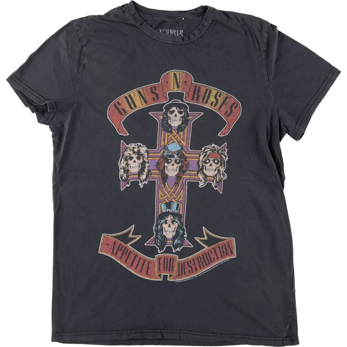 古着 GUNS N' ROSES ガンズアンドローゼズ ドクロ柄 スカル柄 バンドTシャツ バンT メンズM相当 /eaa559516 【中古】 【250620】