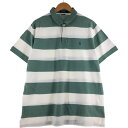 古着 ラルフローレン Ralph Lauren POLO RALPH LAUREN CUSTOM SLIM FIT 半袖 ボーダー ポロシャツ メンズL相当 /eaa559658 【中古】 【250623】