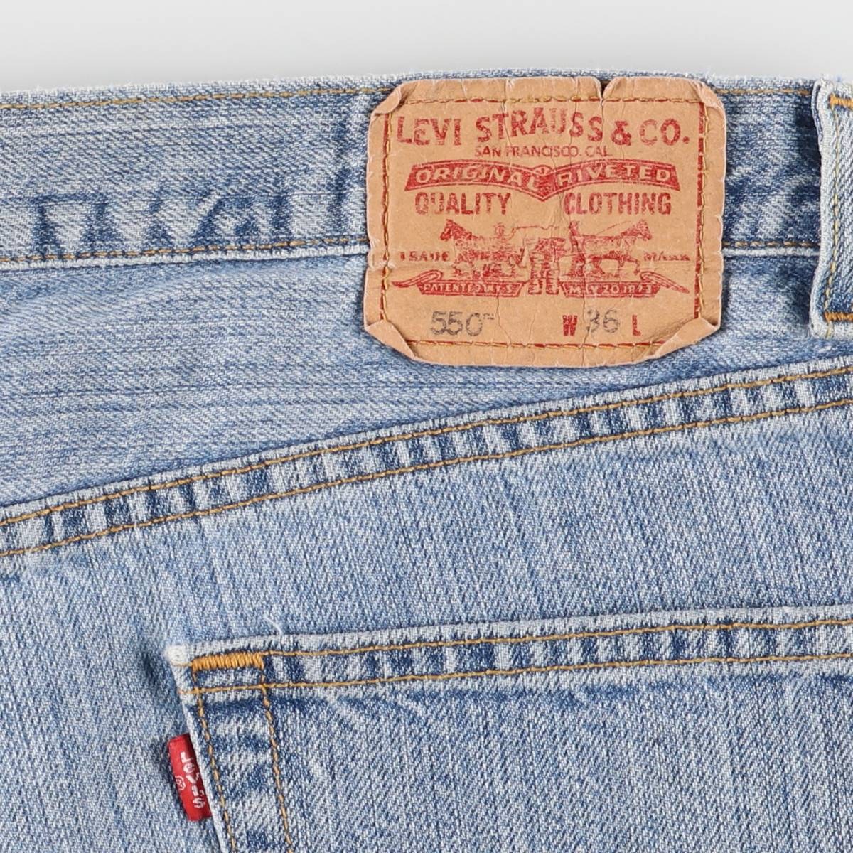 古着 リーバイス Levi's 550 RELAXED FIT デニムショーツ ハーフパンツ メンズw39相当 /eaa559970 【中古】 【250627】 【SS2603_30】 ブルー系 春夏秋 3