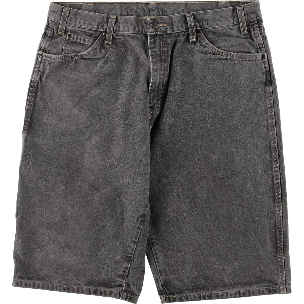 Rakuten - 古着 ディッキーズ Dickies ブラック デニムペインターショーツ ハーフパンツ メンズw37相当 /eaa559994 【中古】 【250627】 【SS2603_30】