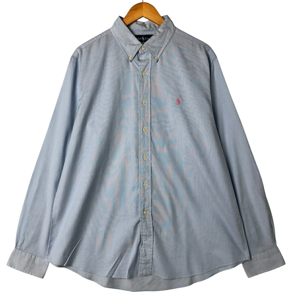 乐天商城 - 古着 ラルフローレン Ralph Lauren CUSTOM FIT 長袖 ボタンダウンシャツ メンズXL相当 /eaa560288 【中古】 【250623】 【SS2606_10
