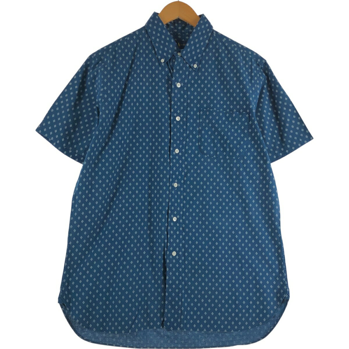 樂天商城 - 古着 ラルフローレン Ralph Lauren 総柄 半袖 ボタンダウンシャツ メンズM相当 /eaa560458 【中古】 【250622】 【SS2603_10】