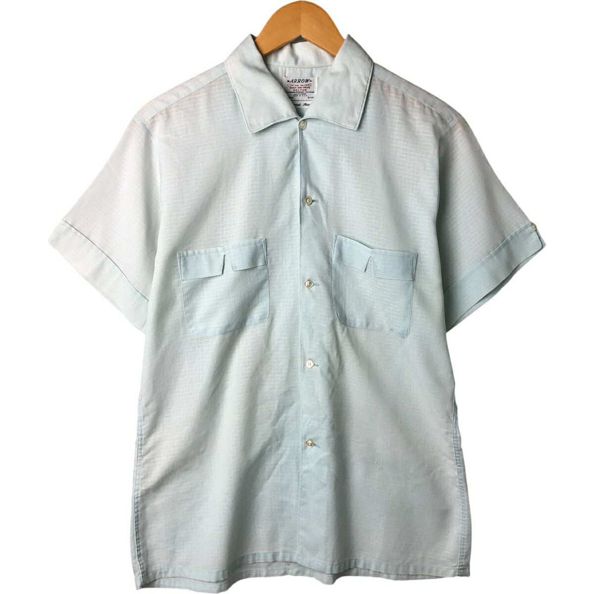 60s ARROW アロー コットン ドット柄 16-16 1/2 楽天市場】60's arrowの通販