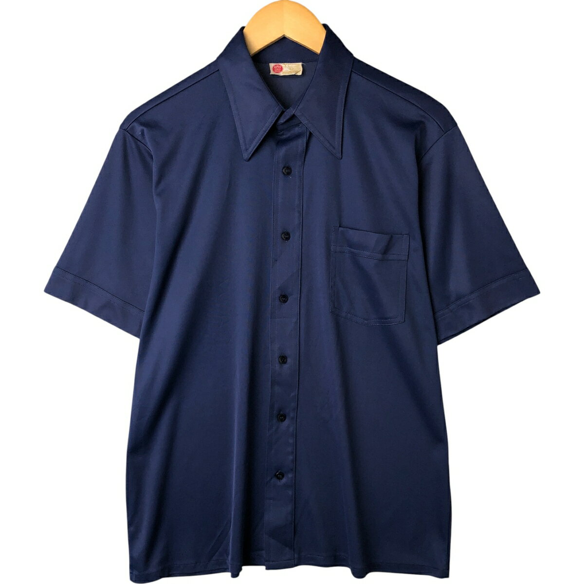 古着 70'S シアーズ Sears 半袖 ポリシャツ メンズL相当 /eaa560475 【中古】 【250626】