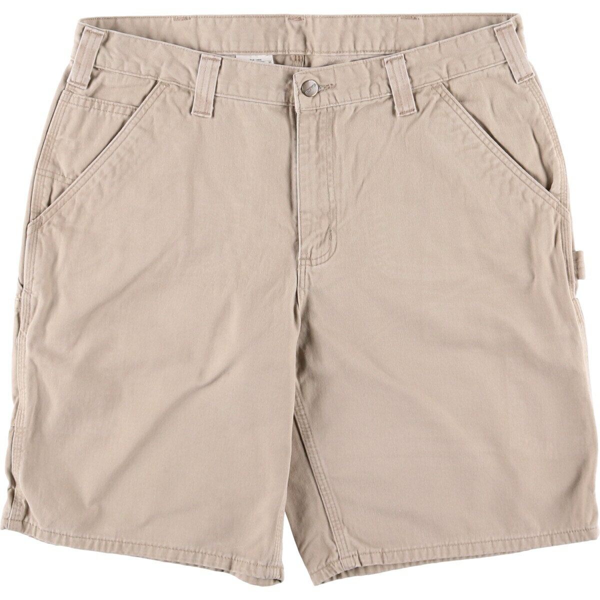 Cotton Pants - 古着 カーハート Carhartt RELAXED FIT ペインターショーツ ショートパンツ メンズw36相当 /eaa560522 【中古】 【250623】 【SS2603_10】 ベージュ系 春夏秋