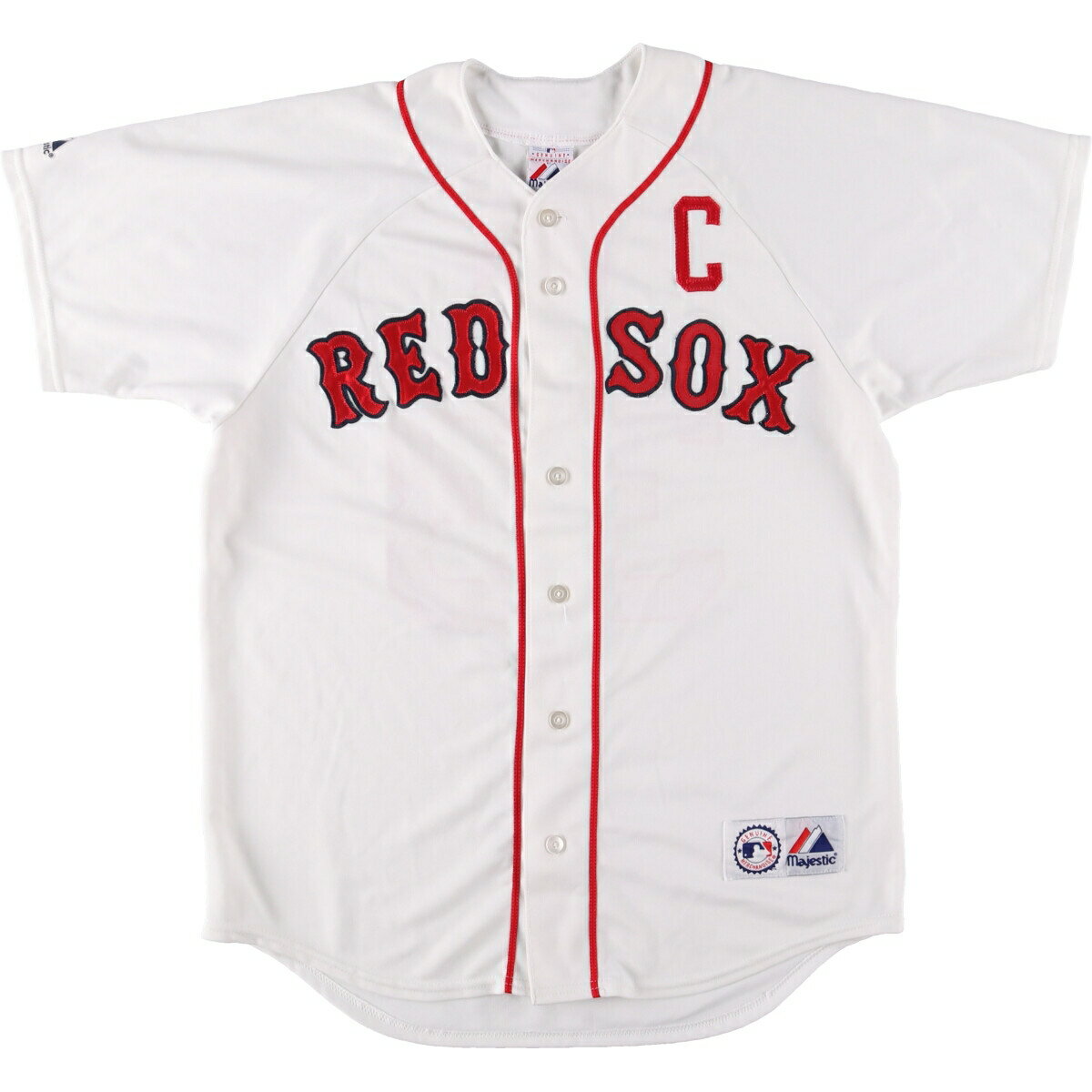 楽天古着屋JAM古着 90'S マジェスティック Majestic MLB BOSTON REDSOX ボストンレッドソックス ゲームシャツ ベースボールシャツ USA製 メンズM相当 ヴィンテージ /eaa560559 【中古】 【250707】