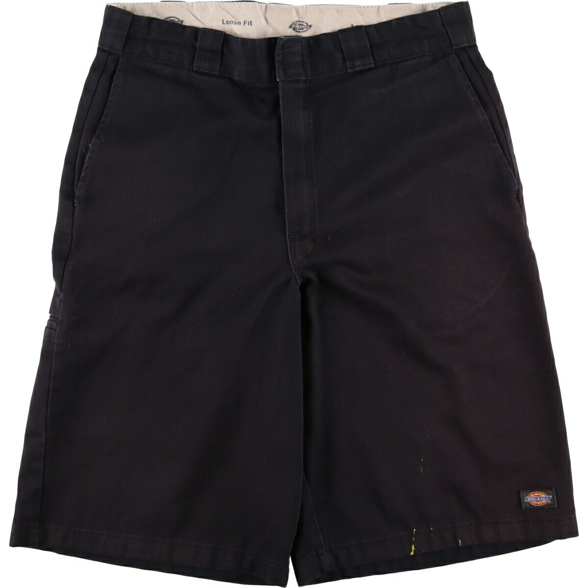 古着 ディッキーズ Dickies Loose Fit ワークショーツ ハーフパンツ メンズw34相当 /eaa560571 【中古】 【250622】 【SS2603_30】 ブラック系 春夏秋