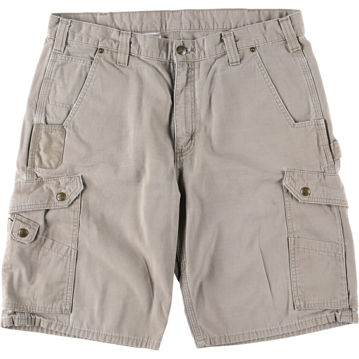 Cargo Shorts - 古着 カーハート Carhartt RELAXED FIT リップストップ カーゴショーツ ハーフパンツ メンズw37相当 /eaa560591 【中古】 【250629】 【SS2603_10】 ベージュ系 春夏秋