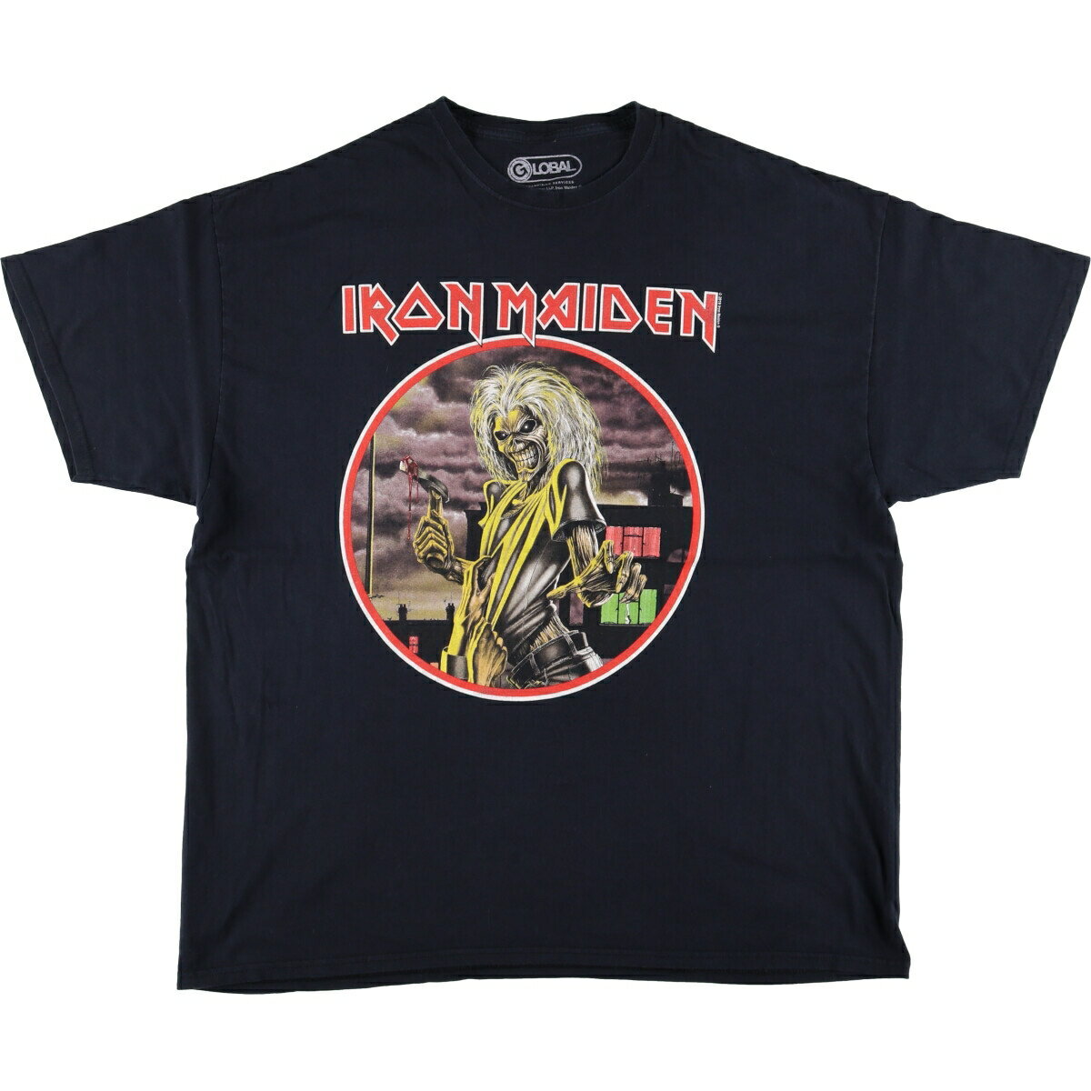 古着 グローバル global IRON MAIDEN アイアンメイデン バンドTシャツ バンT メンズXL相当 /eaa560692 【中古】 【250622】