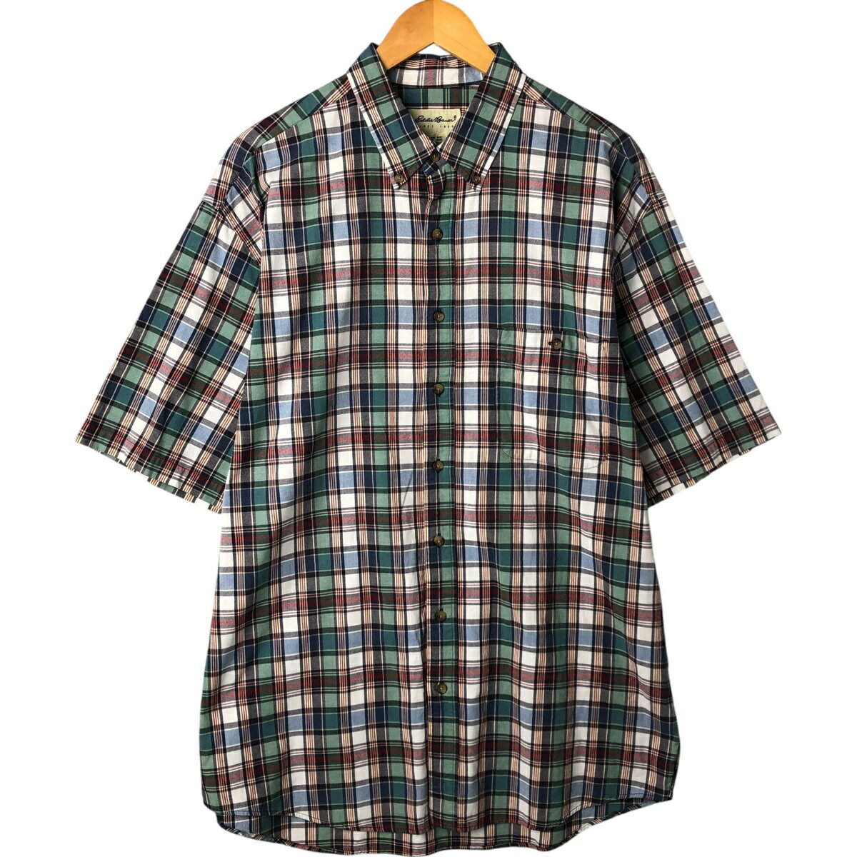 商品詳細 ブランド・Eddie Bauer・エディーバウアー・ 特徴・ボタンダウン・半袖・ モデル/形状・半袖 ボタンダウン チェックシャツ・ 素材・コットン:100%・ 色・レッド系 赤色・マルチカラー・ 柄・チェック柄・ 生産国・インド製・ 年代 サイズ・表記サイズ:XL/XG・着丈:86.5cm・身幅:64.5cm・肩幅:56cm・袖丈:29.5cm・ コンディション・B・ カテゴリ・メンズ・トップス・半袖シャツ・半袖ボタンダウンシャツ・ 商品番号・eaa561056・ 取扱店・・ スタッフコメント写真と実物とでは色味が異なる場合がございます。Eddie Bauer 半袖 ボタンダウン チェックシャツ / 商品番号 eaa561056 USEDですので使用感などございますが、まだまだご愛用していただけます。 古着という事をご理解の上ご注文よろしくお願いします。※状態は当社独自の基準です。 表記サイズ着丈身幅肩幅袖丈 XL/XG(※着用感、表記サイズは目安です。)86.5cm64.5cm56cm29.5cm ※測定値の若干の誤差はご了承下さい。サイズガイドはこちら ブランドEddie Bauerエディーバウアー 特徴ボタンダウン / 半袖モデル/形状半袖 ボタンダウン チェックシャツ素材コットン:100%色レッド系 赤色 / マルチカラー柄チェック柄生産国インド製年代-カテゴリ半袖ボタンダウンシャツ商品番号eaa561056取扱店　　 写真と実物とでは色味が異なる場合がございます。エディーバウアーの他の商品を見る半袖ボタンダウンシャツの他の商品を見る