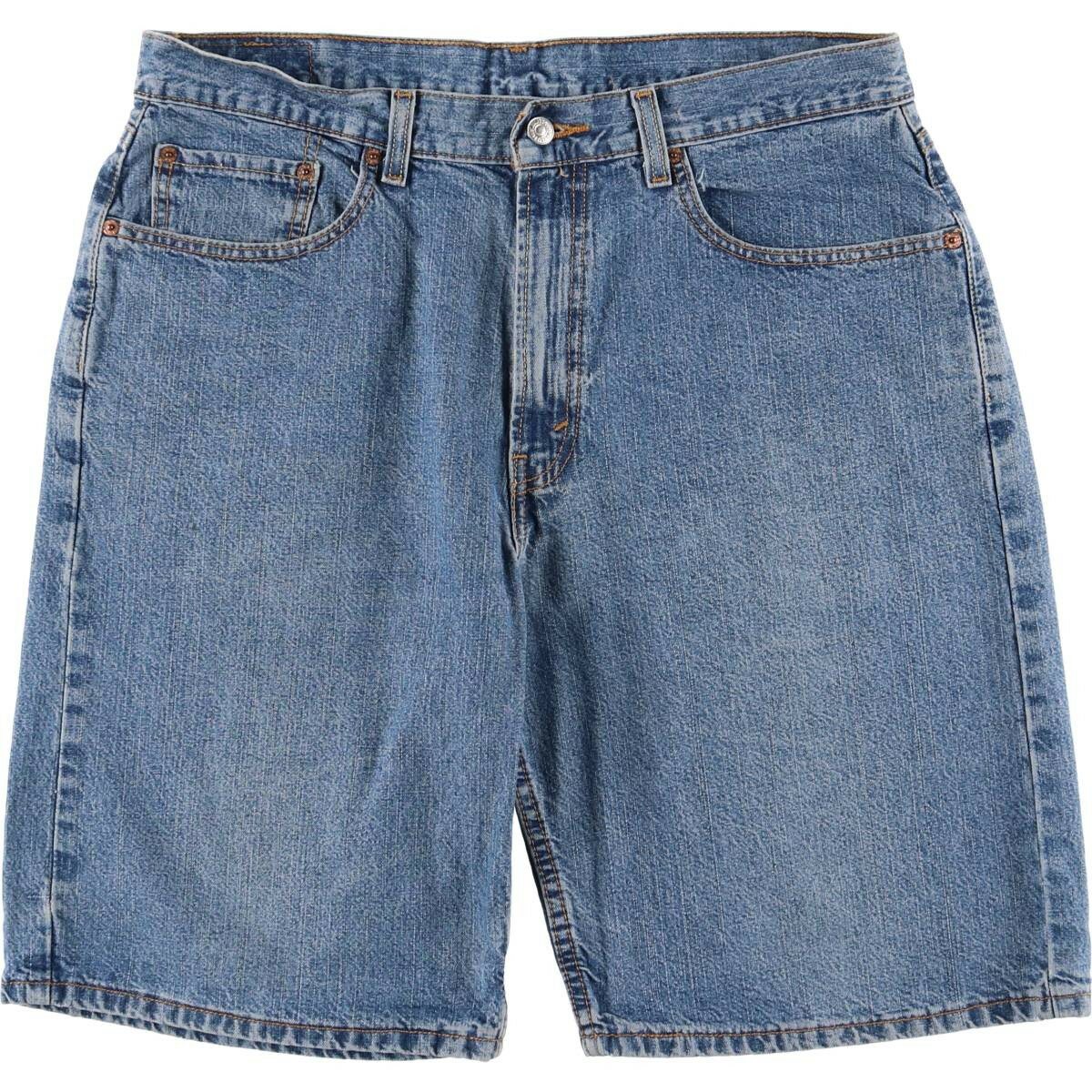 Cotton Pants - 古着 00'S リーバイス Levi's 569 LOOSE FIT デニムショーツ ハーフパンツ メンズw37相当 /eaa561271 【中古】 【250702】 【SS2603_30】 ブルー系 春夏秋