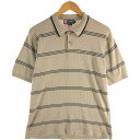 古着 90'S ラルフローレン Ralph Lauren CHAPS チャップス 半袖 ボーダー ポロシャツ メンズM相当 ヴィンテージ /eaa561372 【中古】 【250628】