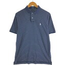古着 ラルフローレン Ralph Lauren POLO RALPH LAUREN 半袖 ボーダー ポロシャツ メンズM相当 /eaa561381 【中古】 【250628】