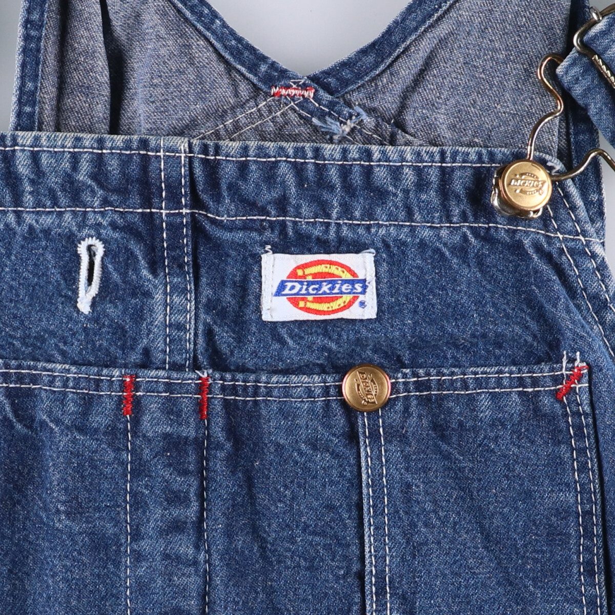 古着 80~90'S ディッキーズ Dickies デニムオーバーオール USA製 メンズw36相当 ヴィンテージ /eaa561540 【中古】 【250627】
