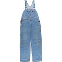 古着 90'S ディッキーズ Dickies デニムオーバーオール メンズw36相当 ヴィンテージ /eaa561541 【中古】 【250703】