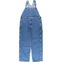 古着 ディッキーズ Dickies デニムオーバーオール メンズw38相当 /eaa561548 【中古】 【250627】