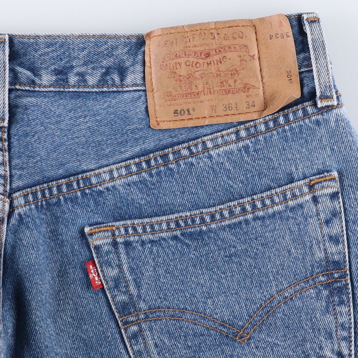 古着 00'S リーバイス Levi's 501-0193 ストレートデニムパンツ メンズw35相当 /eaa561593 【中古】 【250705】