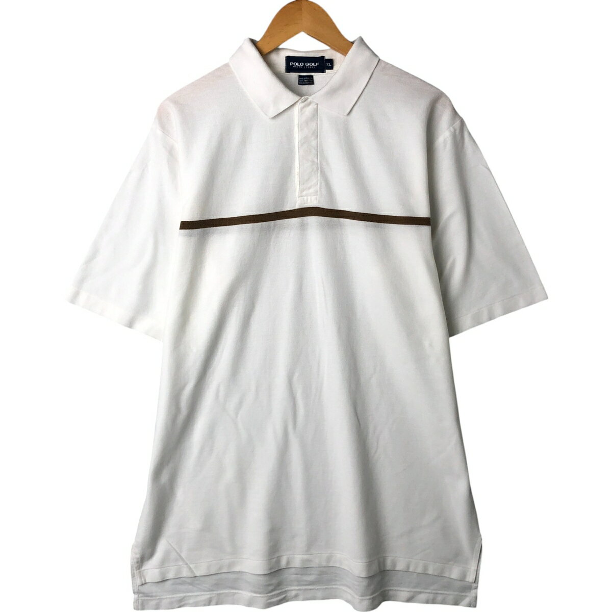 古着 ラルフローレン Ralph Lauren POLO GOLF ポロゴルフ 半袖 ポロシャツ メンズXL相当 /eaa561856 【中古】 【250628】 ホワイト系 春夏秋