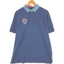 古着 ラルフローレン Ralph Lauren POLO RALPH LAUREN 星条旗柄 半袖 ポロシャツ メンズXL相当 /eaa561889 【中古】 【250705】