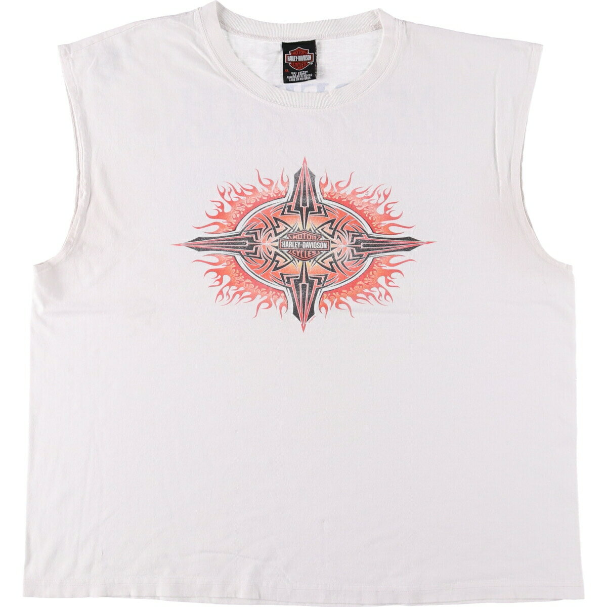 古着 00'S ハーレーダビッドソン Harley-Davidson ノースリーブ モーターサイクル バイクTシャツ メンズXL相当 /eaa562133 【中古】 【250624】