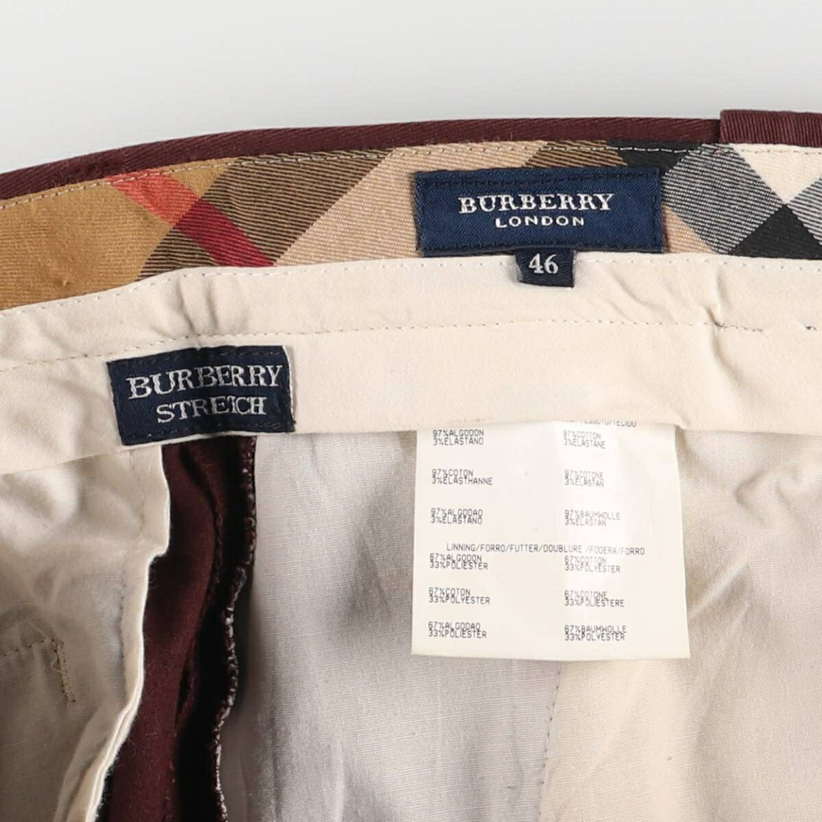 古着 バーバリー Burberry's BURBERRY LONDON スペイン製 メンズw35相当 /eaa56220...