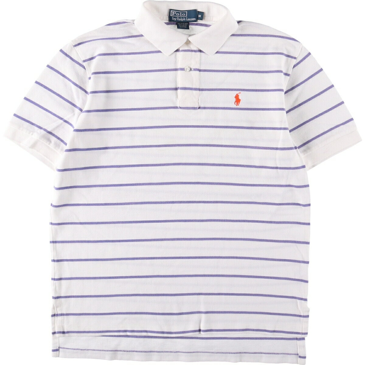 古着 ラルフローレン Ralph Lauren POLO by Ralph Lauren 半袖 ボーダー ポロシャツ メンズM相当 /eaa562276 【中古】 【250627】
