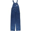 古着 カーハート Carhartt デニムオーバーオール メンズw33相当 /eaa562292 【中古】 【250627】