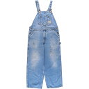 古着 カーハート Carhartt デニムオーバーオール メンズw37相当 /eaa562294 【中古】 【250627】