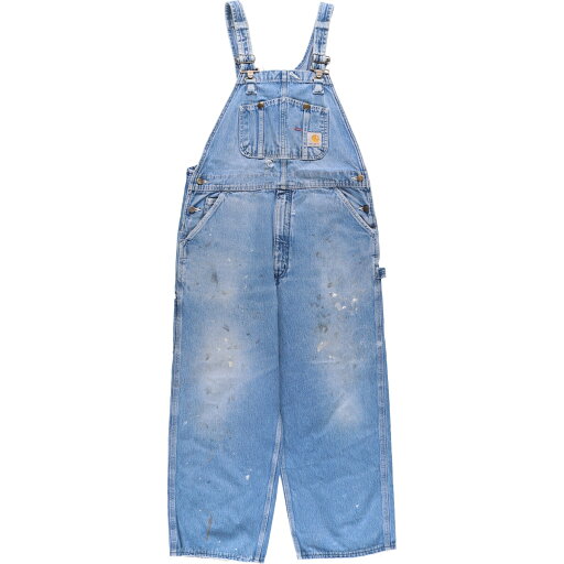 古着 カーハート Carhartt デニムオーバーオール メンズw37相当 /eaa562294 【中古】 【250627】