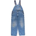 古着 ビッグサイズ カーハート Carhartt デニムオーバーオール メンズw40相当 /eaa562299 【中古】 【250627】