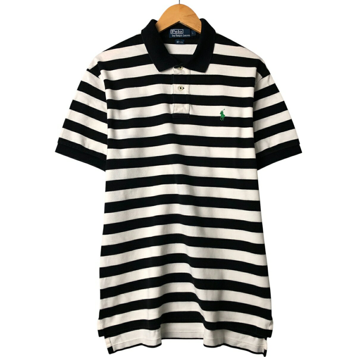 古着 ラルフローレン Ralph Lauren POLO by Ralph Lauren 半袖 ボーダー ポロシャツ メンズL相当 /eaa562445 【中古】 【250701】