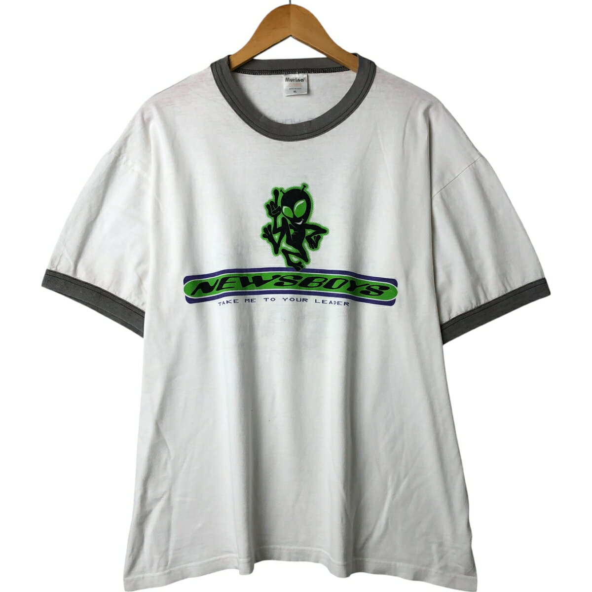 Rakuten - 古着 MURINA エイリアン リンガーTシャツ USA製 メンズXL相当 /eaa562596 【中古】 【250703】