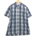 古着 ディッキーズ Dickies チェック柄 半袖 ワークシャツ ボックスシャツ メンズL相当 /eaa562739 【中古】 【250628】(4)