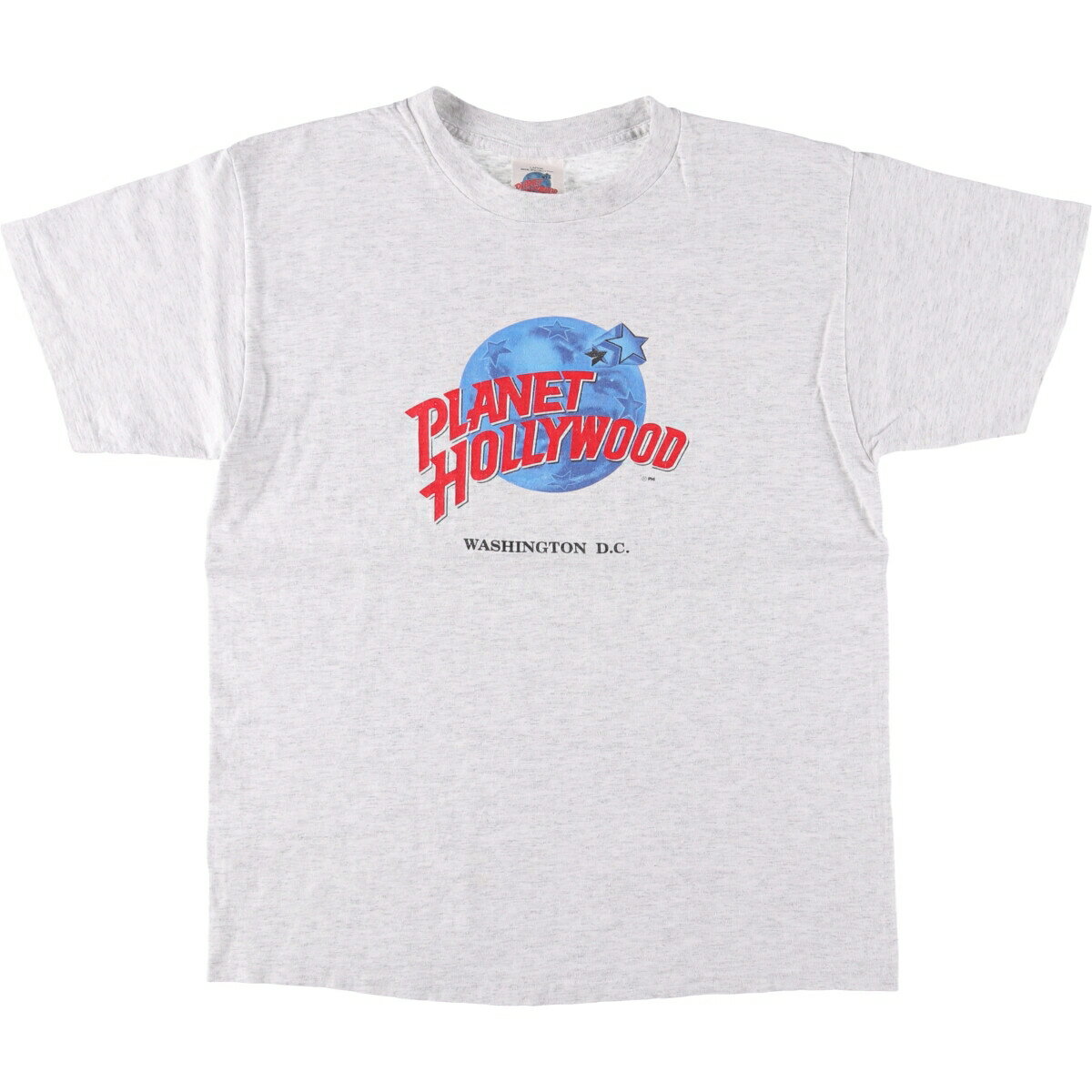 古着 90'S PLANET HOLLYWOOD プラネットハリウッド アドバタイジングTシャツ USA製 メンズL相当 ヴィンテージ /eaa562780 【中古】 【250704】