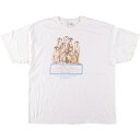 古着 90'S ヘインズ Hanes BEEFY-T ミーアキャット柄 アニマルTシャツ メンズXL相当 ヴィンテージ /eaa562894 【中古】 【250630】