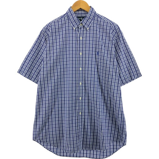 古着 ラルフローレン Ralph Lauren BLAKE 半袖 ボタンダウン チェックシャツ メンズM相当 /eaa562964 【中古】 【250629】 古着 ラルフローレン Ralph Lauren BLAKE 半袖 ボタンダウン チェックシャツ メンズM相当 /eaa562964 【中古】 【250629】