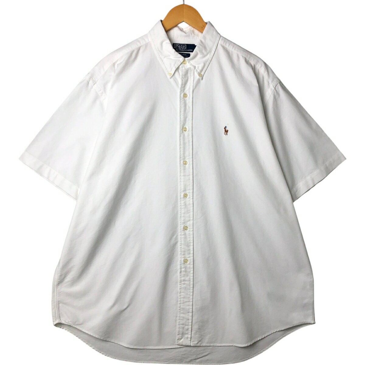 古着 ラルフローレン Ralph Lauren POLO by Ralph Lauren BLAKE 半袖 ボタンダウンシャツ メンズXL相当 /eaa562981 【中古】 【250628】 【SS2603_10】 ホワイト系 春夏