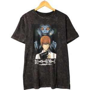 古着 DEATH NOTE デスノート アニメ キャラクタープリントTシャツ メンズL相当 /eaa563022 【中古】 【250702】