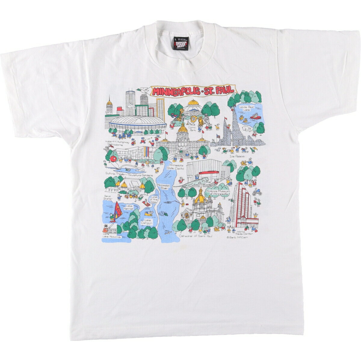 樂天商城 - 古着 90'S スクリーンスターズ SCREEN STARS プリントTシャツ USA製 メンズL相当 ヴィンテージ /eaa563087 【中古】 【250714】 【SS2603_30】